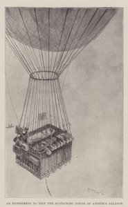 Un esperimento per testare la capacità di sostegno del pallone di Andree da Henry Charles Seppings Wright